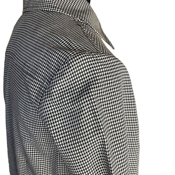 PENDELTON Woman's Shirt Size 6 Black and White Long Sleeve Pleated Front - Picture 6 of 16